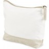 Косметичка хлопковая Cotton, белый/бежевый