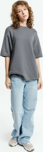 Джемпер с коротким рукавом Siluetti Volumica, серый, XL/2XL