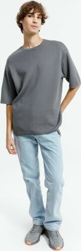 Джемпер с коротким рукавом Siluetti Volumica, серый, XL/2XL