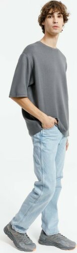 Джемпер с коротким рукавом Siluetti Volumica, серый, XL/2XL