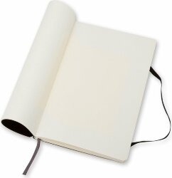 Записная книжка Moleskine Classic Soft (нелинованный), Large (13х21 см), черный