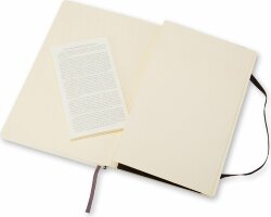 Записная книжка Moleskine Classic Soft (нелинованный), Large (13х21 см), черный