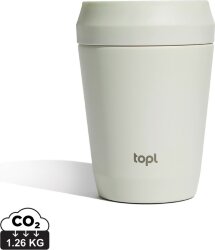 Термостакан Topl из переработанной стали с крышкой 360°, 235 мл