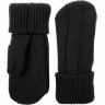 Варежки Knit Beat, черные, L/XL