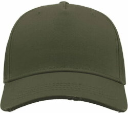 Бейсболка CARGO, 5 клиньев, металлическая застежка, оливковый, универсальный