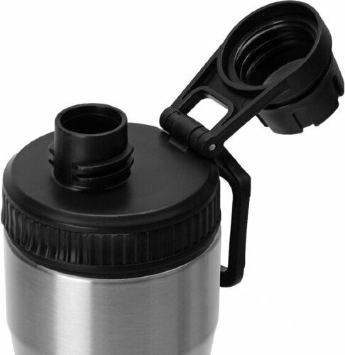 Бутылка для воды Waterline Supply из нержавеющей стали 850 мл, серебристый/черный