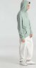 Толстовка с капюшоном унисекс Hoodie, серо-зеленая, XL