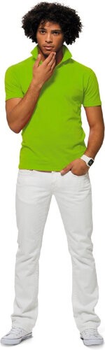 Рубашка поло US Basic First мужская, зеленое яблоко, размер 2XL