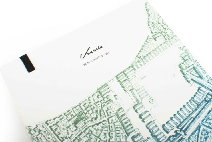 Тетрадь Pininfarina Stone Paper ITALIAN BEAUTY VENEZIA 14х21см каменная бумага, 64 листа, линованная