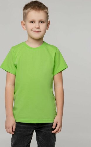 Футболка детская T-Bolka Kids, зеленое яблоко, 6 лет