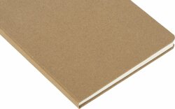 Блокнот из крафта и каменной бумаги А5 Lettertone Fleekstone, твердая обложка, крафтовый