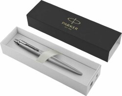 Ручка шариковая Parker Jotter XL Monochrome Grey, серебристая