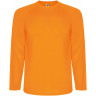  Футболка Roly Montecarlo мужская с длинным рукавом, неоновый оранжевый, размер L (50)