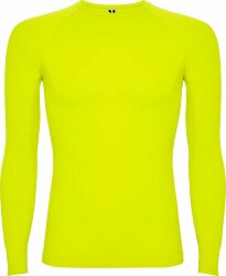 Футболка Roly Prime мужская с длинным рукавом, лаймовый пунш, размер XL-2XL