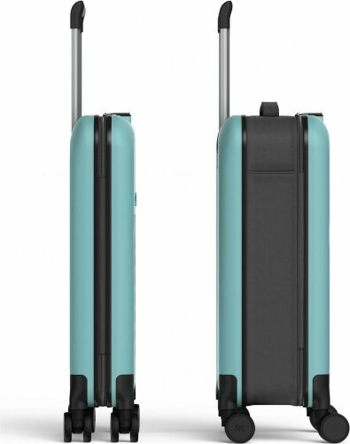 Чемодан складной Rollink Vega 360 55x40x20 см, 4 колеса, бирюзовый