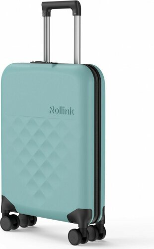 Чемодан складной Rollink Vega 360 55x40x20 см, 4 колеса, бирюзовый