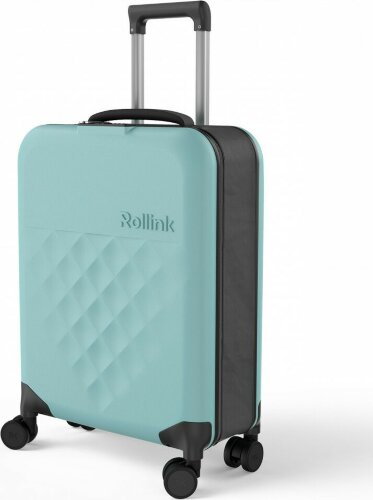Чемодан складной Rollink Vega 360 55x40x20 см, 4 колеса, бирюзовый