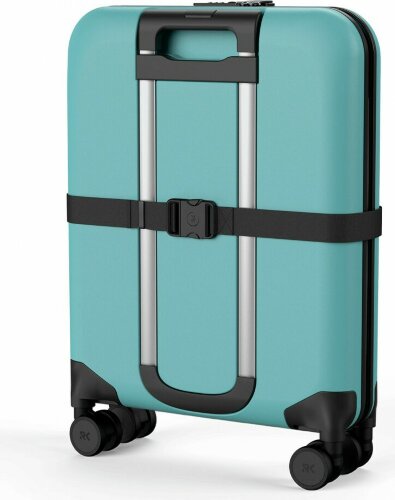 Чемодан складной Rollink Vega 360 55x40x20 см, 4 колеса, бирюзовый
