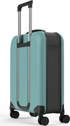 Чемодан складной Rollink Vega 360 55x40x20 см, 4 колеса, бирюзовый