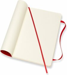 Записная книжка Moleskine Classic Soft (нелинованный), Large (13х21 см), красный