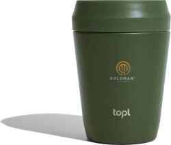 Термостакан Topl из переработанной стали с крышкой 360°, 235 мл