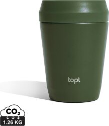 Термостакан Topl из переработанной стали с крышкой 360°, 235 мл