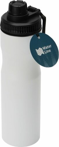 Бутылка для воды Waterline Supply из нержавеющей стали 850 мл, белый/черный