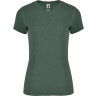  Футболка Roly Fox женская, меланжевый бутылочно-зеленый, размер S (42)