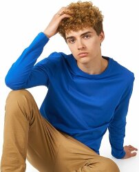 Футболка с длинным рукавом US Basic Porto мужская, кл синий, размер 3XL