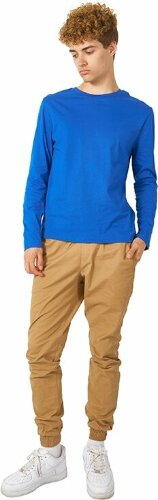 Футболка с длинным рукавом US Basic Porto мужская, кл синий, размер 3XL