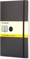 Записная книжка Moleskine Classic Soft (в клетку), Pocket (9x14 см), черный