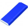  Флешка прямоугольной формы, оригинальный дизайн, двухцветный корпус, 16 Гб, синий/белый