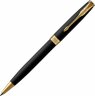 Ручка шариковая Parker Sonnet Core Matte Black GT, черный/золотистый