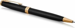 Ручка шариковая Parker Sonnet Core Matte Black GT, черный/золотистый
