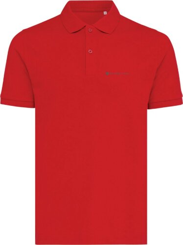 Рубашка поло Iqoniq Yosemite из переработанного хлопка-пике, унисекс, 220 г/м2, красный, размер XXL