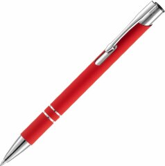 Ручка шариковая Keskus Soft Touch, красная