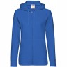 Толстовка женская без начеса LADIES LIGHTWEIGHT HOODED SWEAT 240, ярко-синий, XS