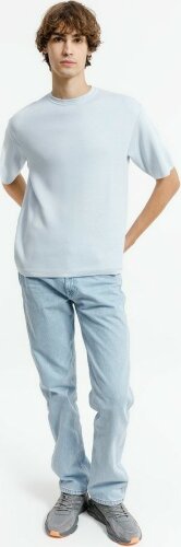 Джемпер с коротким рукавом Siluetti Volumica, светло-голубой, XL/2XL