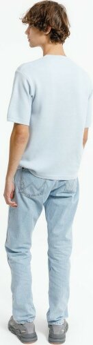 Джемпер с коротким рукавом Siluetti Volumica, светло-голубой, XL/2XL