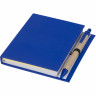  Цветной комбинированный блокнот с ручкой, синий