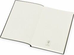 Бизнес блокнот Lettertone Supreme с вставкой из софт-тача, гибкая обложка, 128 листов, серый