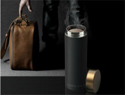 Термос Asobu LE BATON 500 мл, черный/золотой