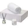 Подарочный набор White light 2.0 с пледом, диффузором, насыпной свечой