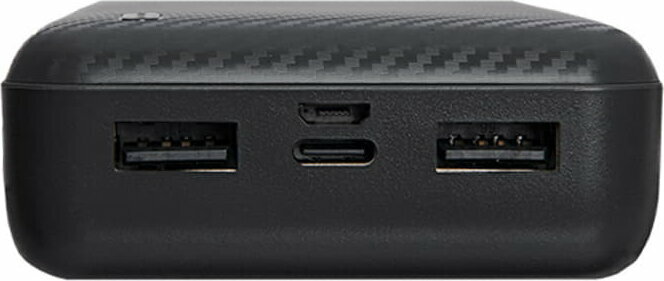 Универсальный аккумулятор OMG Rib 20 (20000 мАч), черный, 14,1х6.9х2,8 см