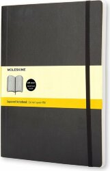 Записная книжка Moleskine Classic Soft (в клетку), ХLarge (19х25 см), черный