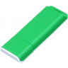  Флешка прямоугольной формы, оригинальный дизайн, двухцветный корпус, 16 Гб, зеленый/белый