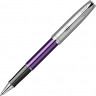 Ручка-роллер Parker Sonnet Essentials Violet SB Steel CT, цвет чернил black, перо: F, в подарочной упаковке