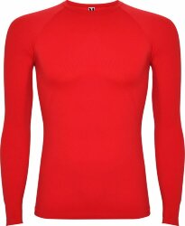 Футболка Roly Prime мужская с длинным рукавом, красный, размер XL-2XL