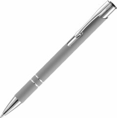 Ручка шариковая Keskus Soft Touch, серая
