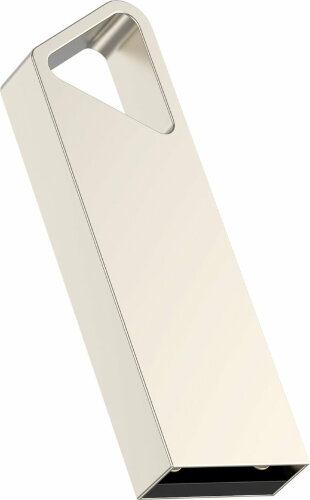 USB flash-карта SPLIT (32Гб), серебристая, 3,6х1,2х0,5 см, металл